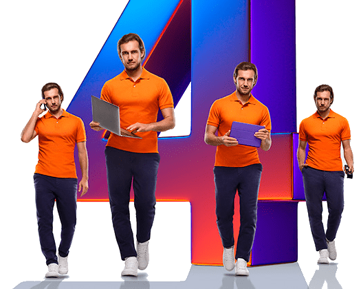 Великолепная четверка Ростелеком в деревня Волково (Московская область)